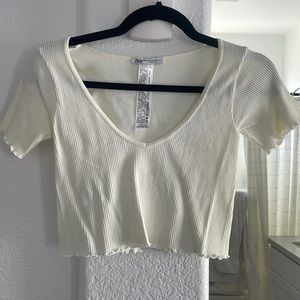 Zara Ribbed Crop Top NWOT